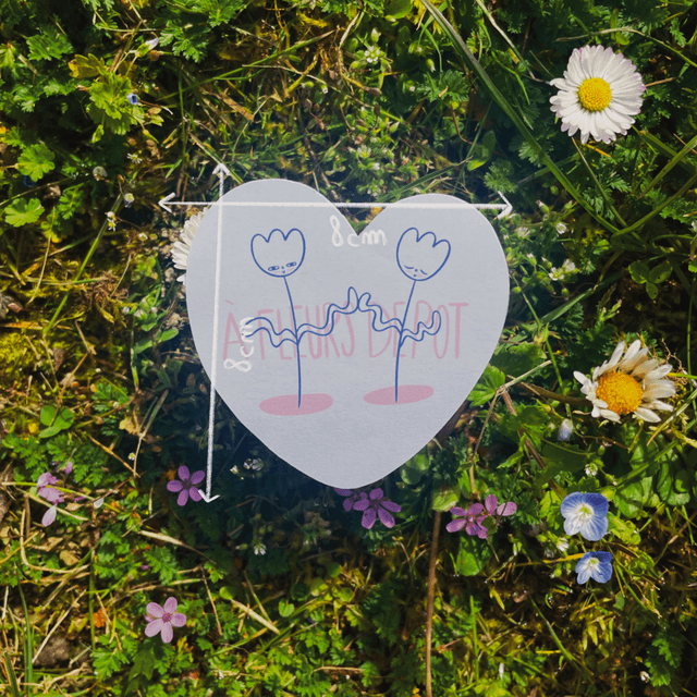 Sticker "A fleurs de pot"