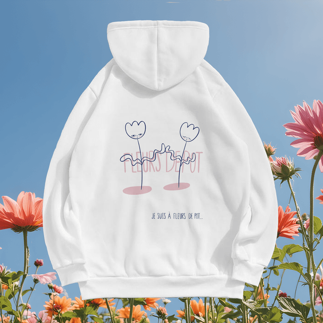 Sweat-shirt "à fleurs de pot"