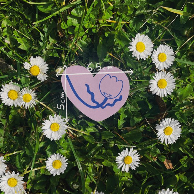 Sticker "Fleur Coeur"