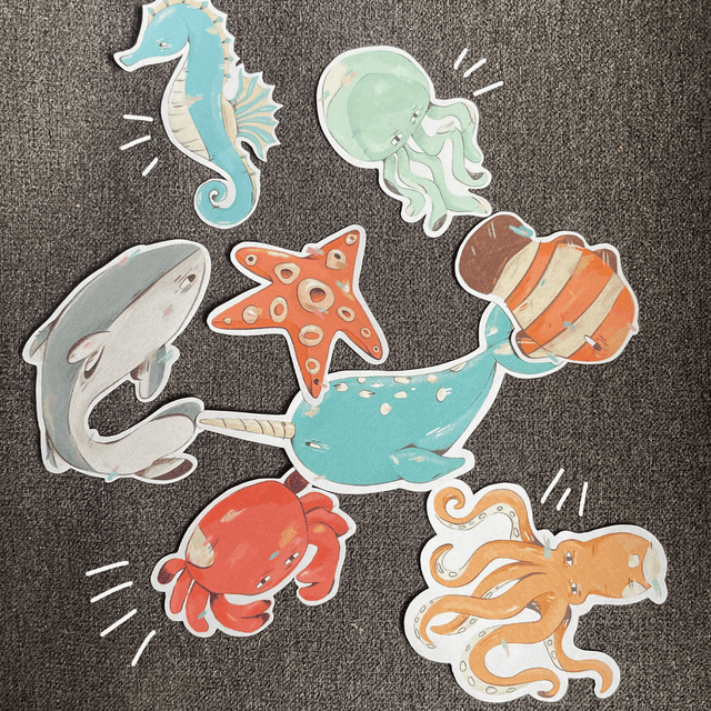Les stickers "La mer" (8 p)