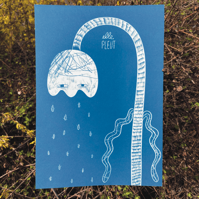 Affiche "Elle pleut"
